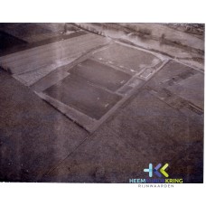 Tolkamer 1972 Luchtfoto Velden voetbal vereniging Rijnland -`sGraven waard Coll. G.B.Janssen